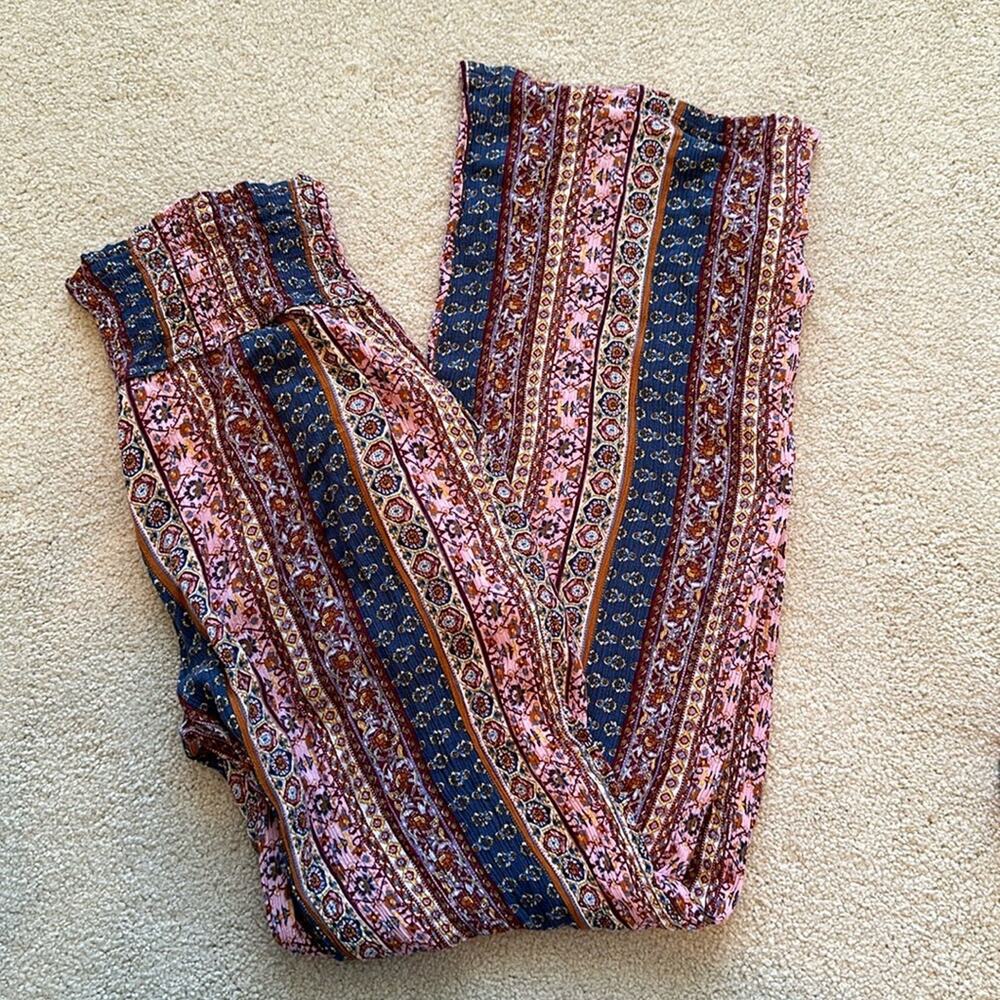 Three Dots Boho Stripe Pants Size Small